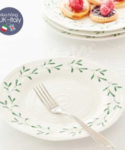 Bộ bát đĩa gốm Anh hoạ tiết berry trắng