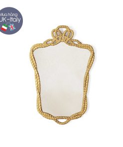 Gương hình thang với khung xoắn thừng nơ
