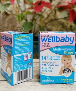 Vitamin tổng hợp dạng giọt Wellbaby cho bé 4-12 tháng (x pack 3 lọ)