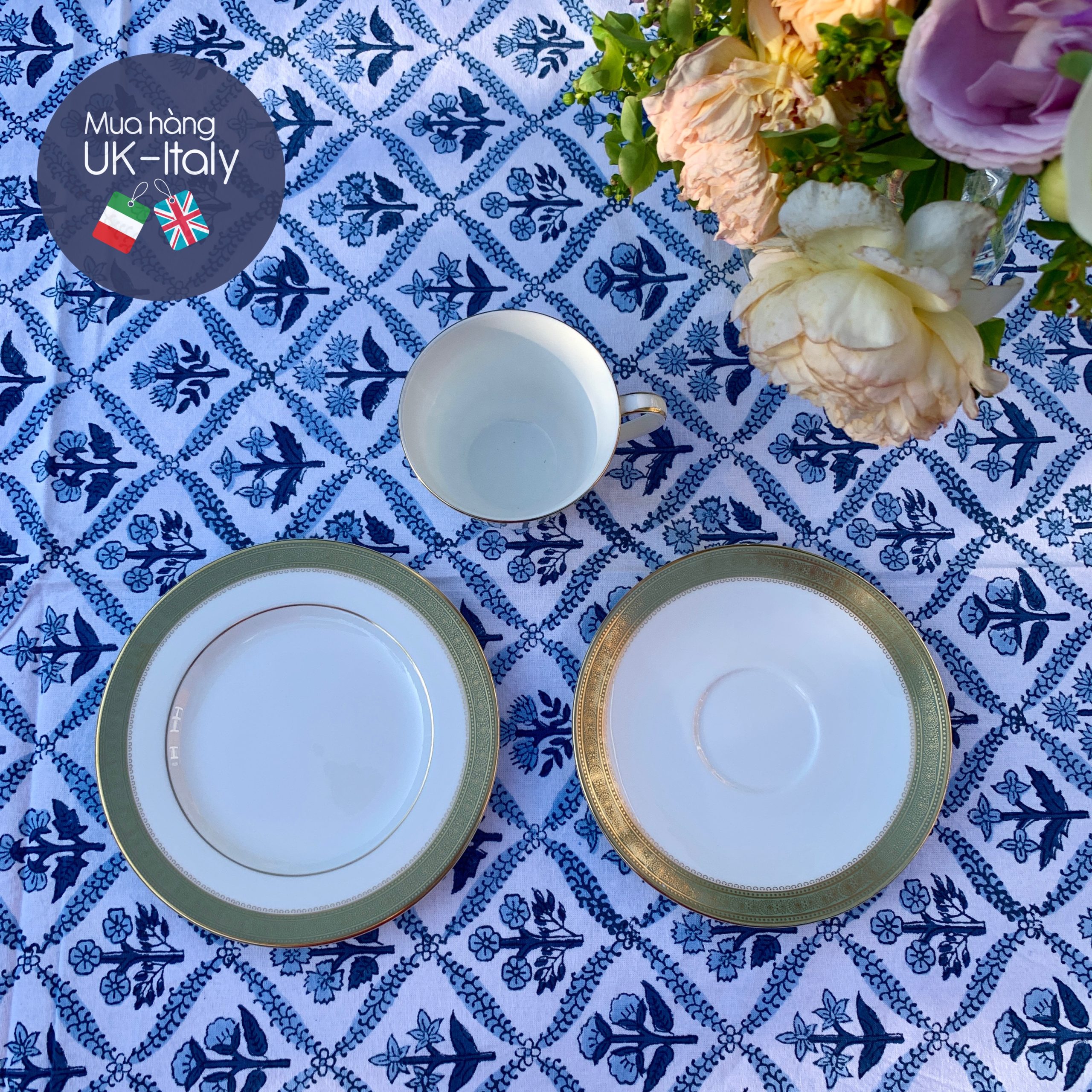 Bộ tách 9 người Royal Doulton Belvedere c.1960 (x 9 trios)