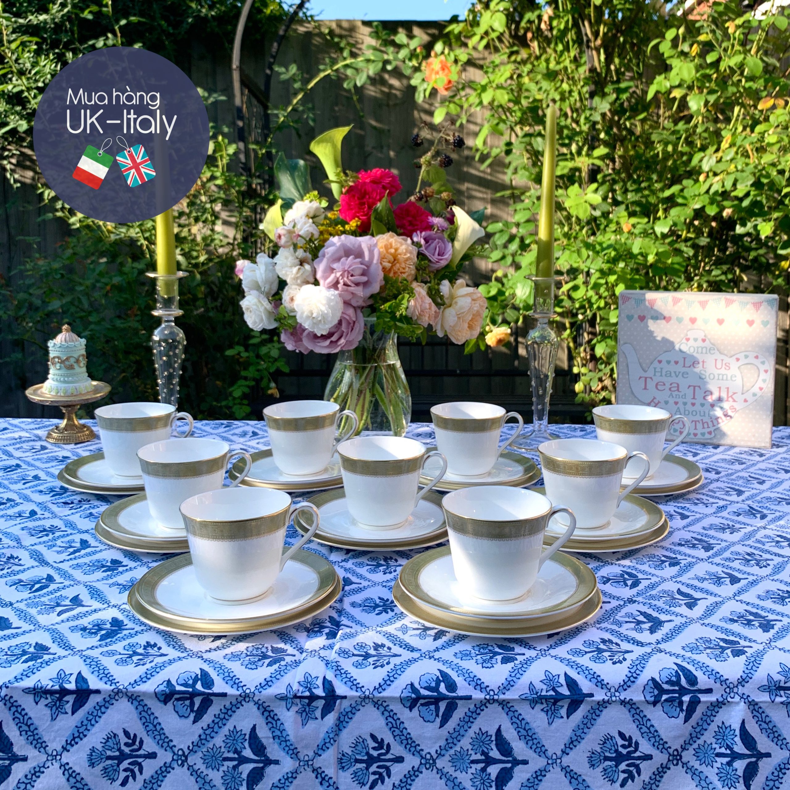 Bộ tách 9 người Royal Doulton Belvedere c.1960 (x 9 trios)