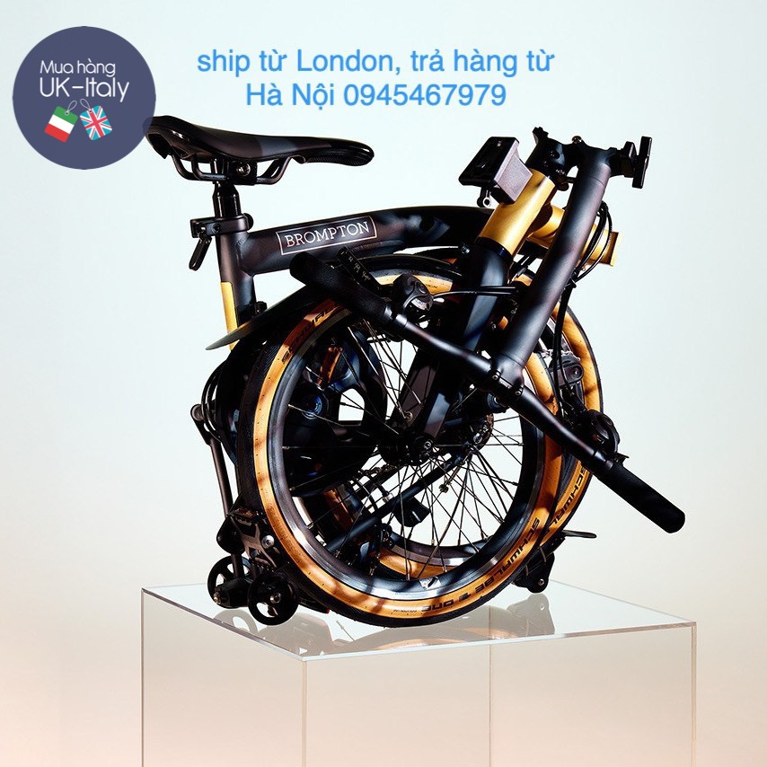 Brompton T Line Ceratech Black Gold đặt hàng từ UK