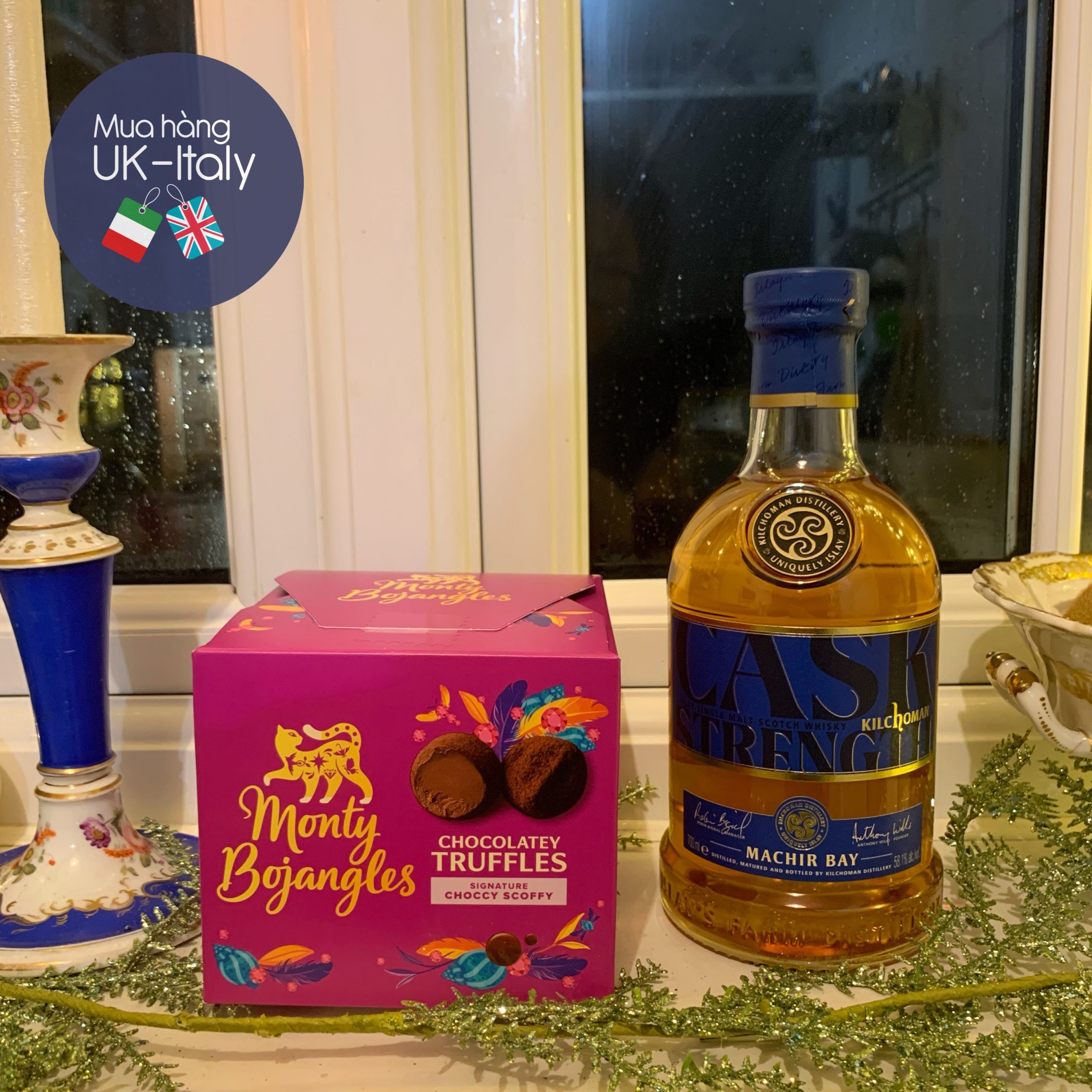 Socola nấm Monty Bojangles hồng đậm Choccy Scoffy 225g